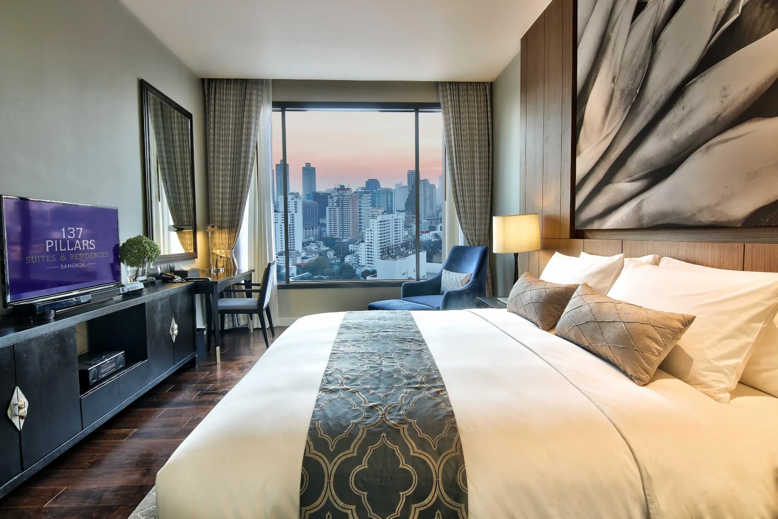 Beautiful Bedroom at 137 Pillars Suites & Residences, Bangkok.
