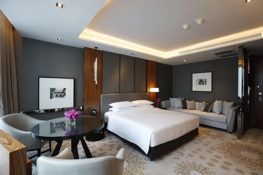 A bedroom at Hyatt Regency Bangkok Sukhumvit hotel in Thailand