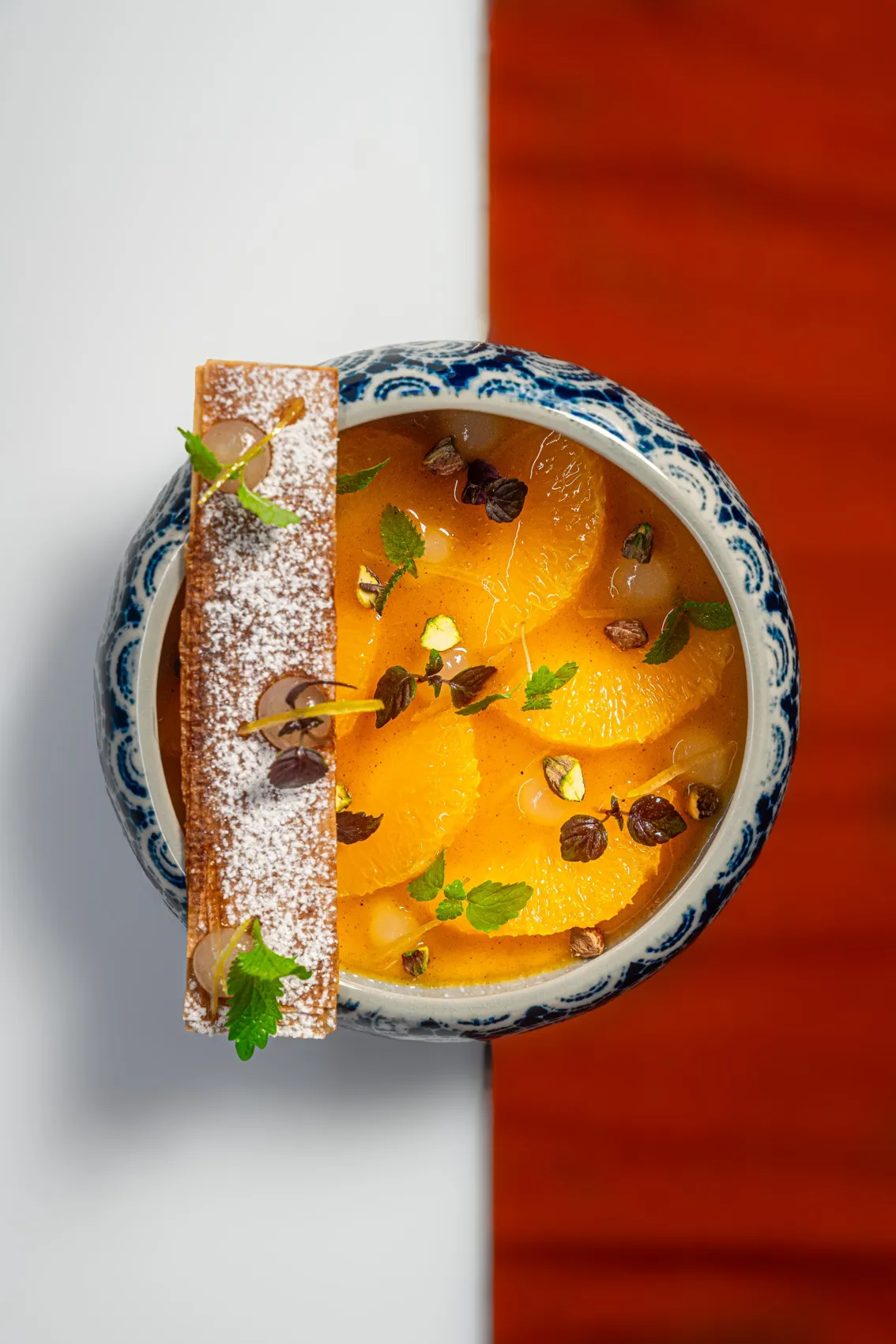 orange medina panna cotta