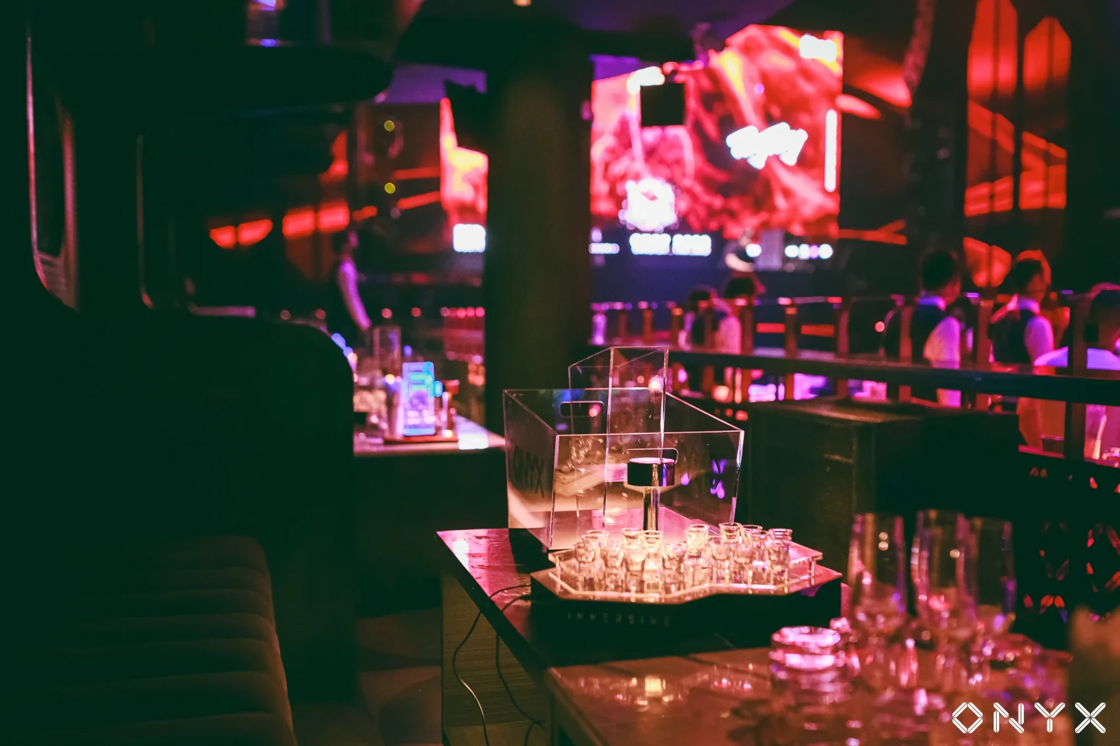 The vip lounge at Onyx club Bangkok.